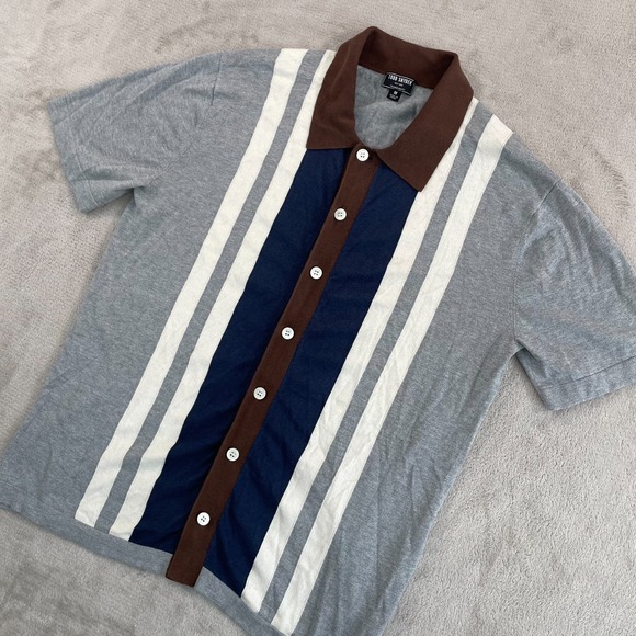Todd Snyder Polo Sweater Men Medium Multi Striped Silk Cotton Blend NWOT $348